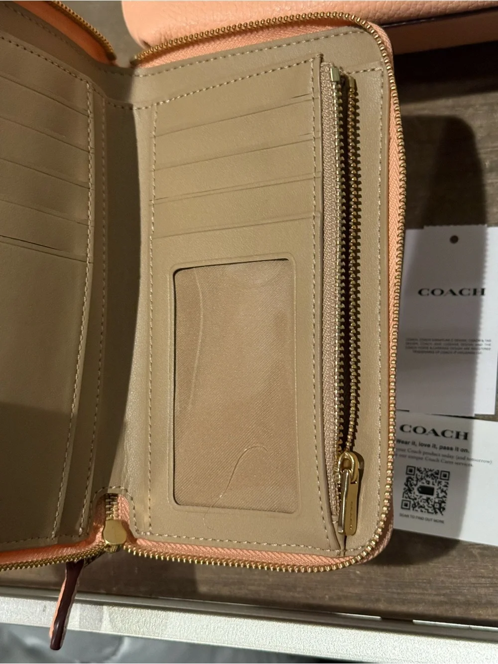 Coach Peach Pink Floral Pebbled Leather Shoulder Bag with Chain Strap